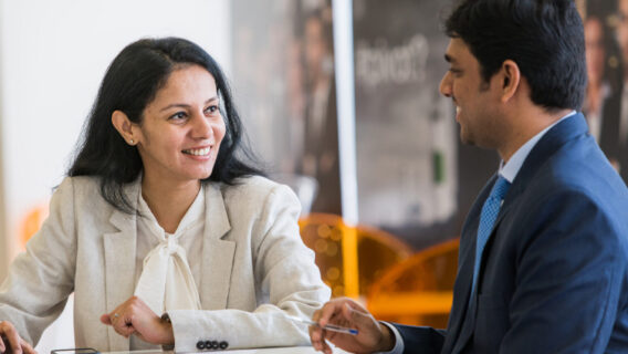 Colleague meeting India