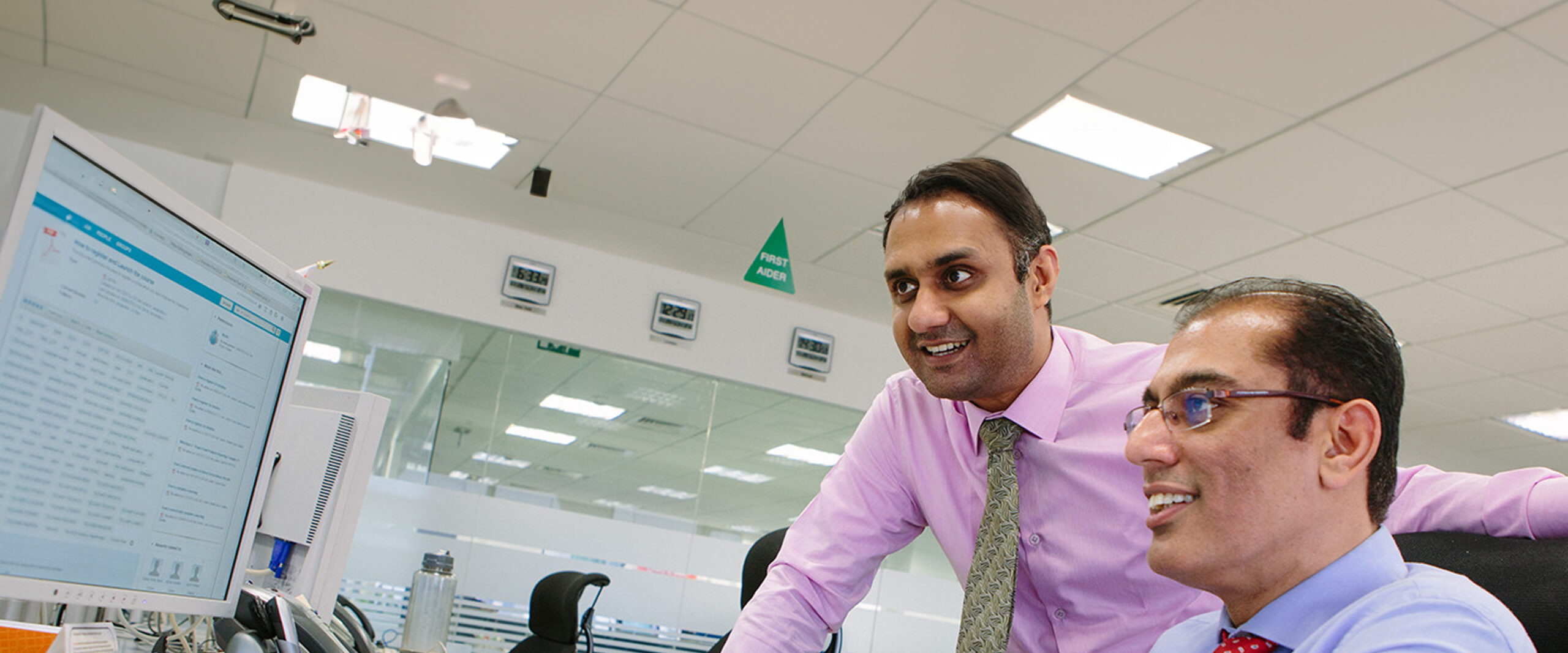 Colleagues read results