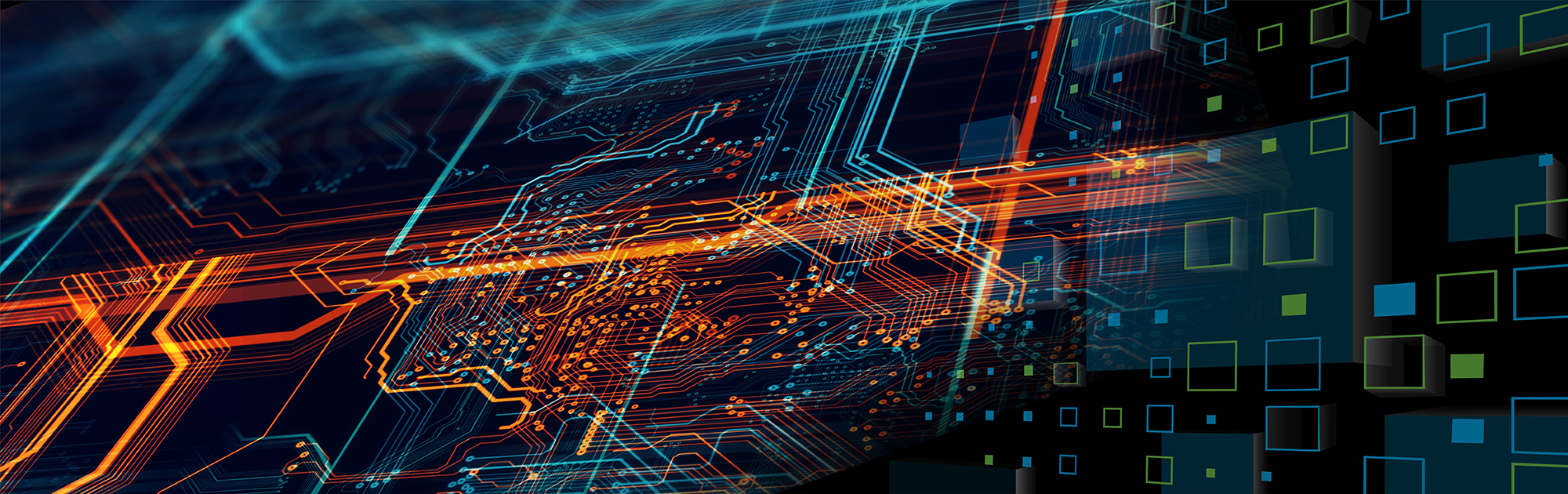 digital representation on circuit board