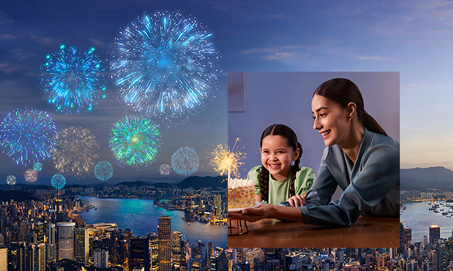 Possibilities are everywhere - fireworks over city 3