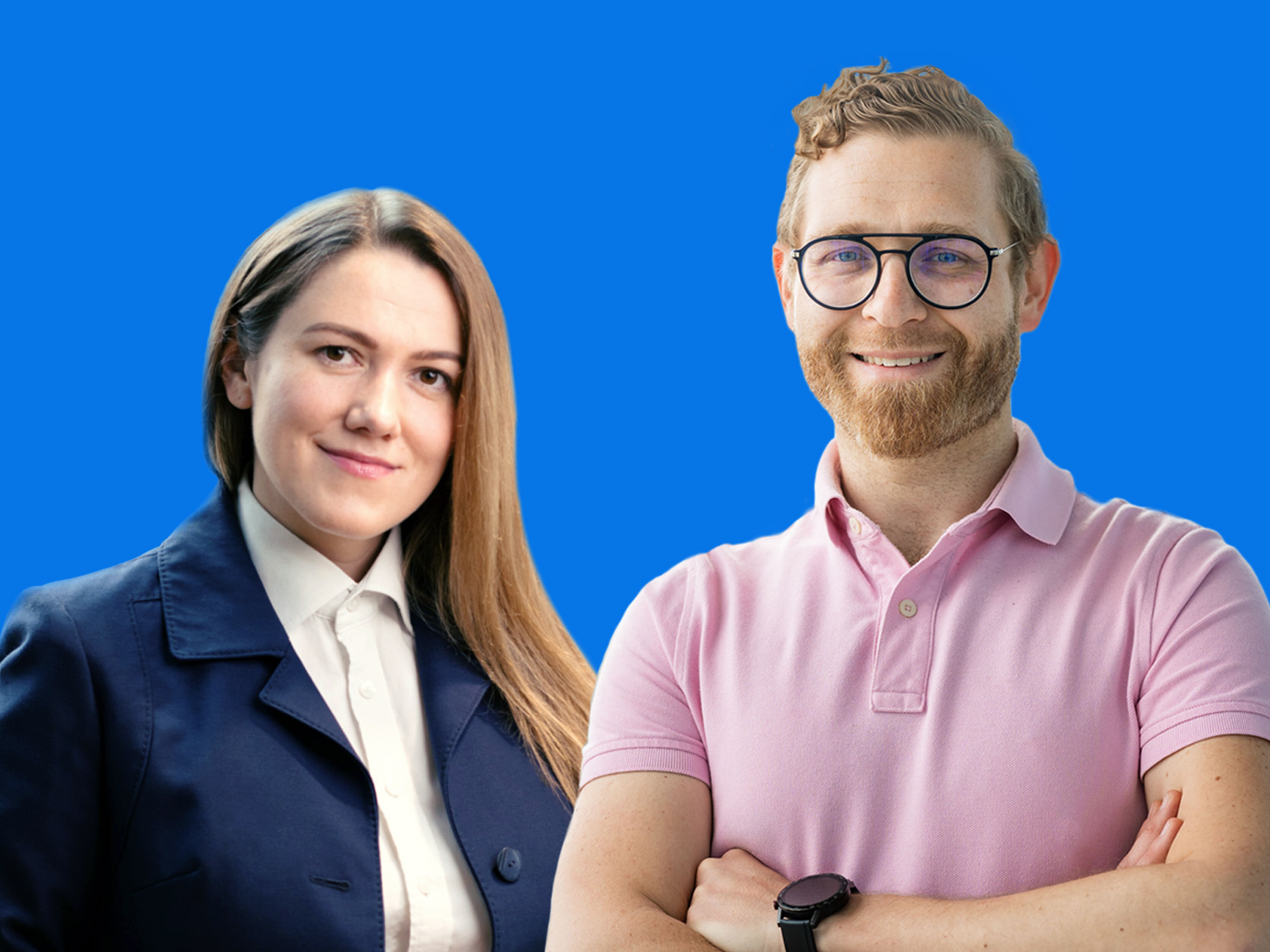 Mariana, who arrived in Poland from Ukraine, and her mentor Michał.