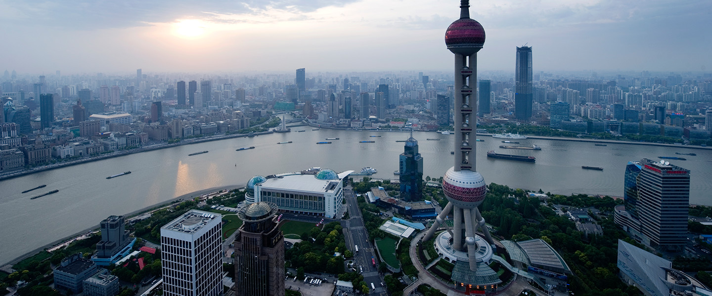 waterfront cityscape